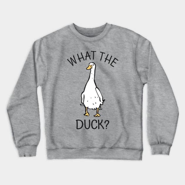 What The Duck Crewneck Sweatshirt by Three Meat Curry